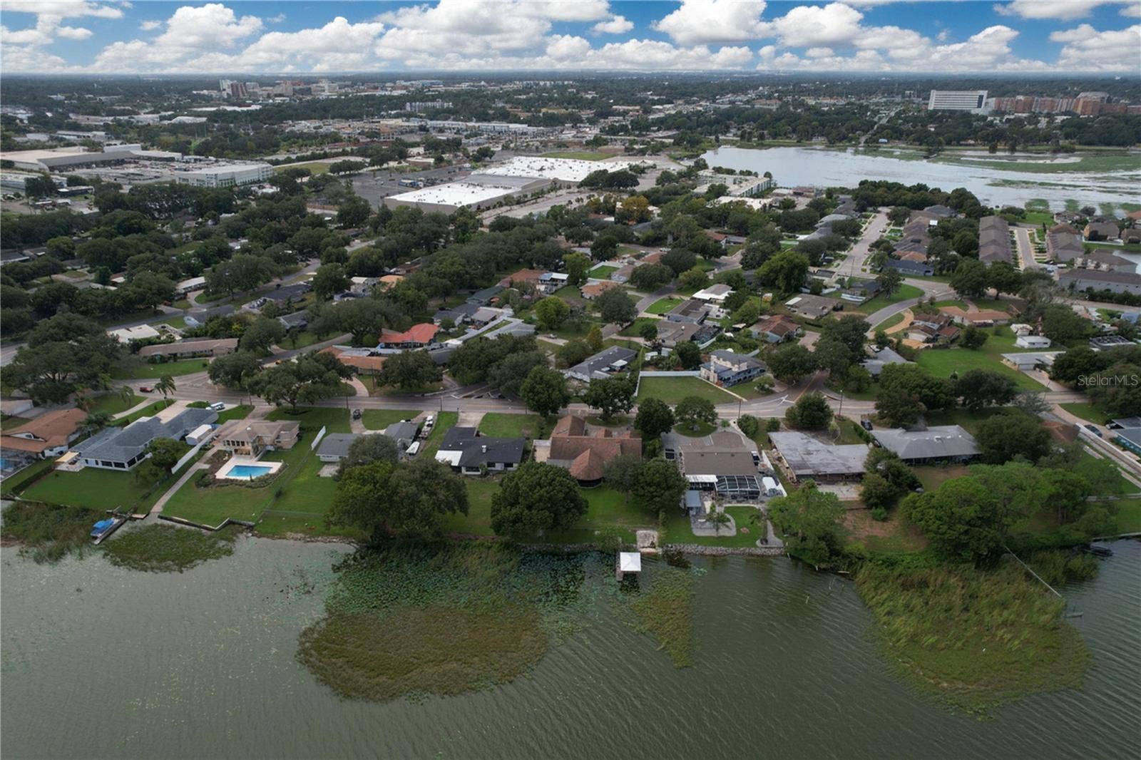 1348 EDGEWATER BEACH DRIVE, Lakeland, FL 33805 Aerial view of property