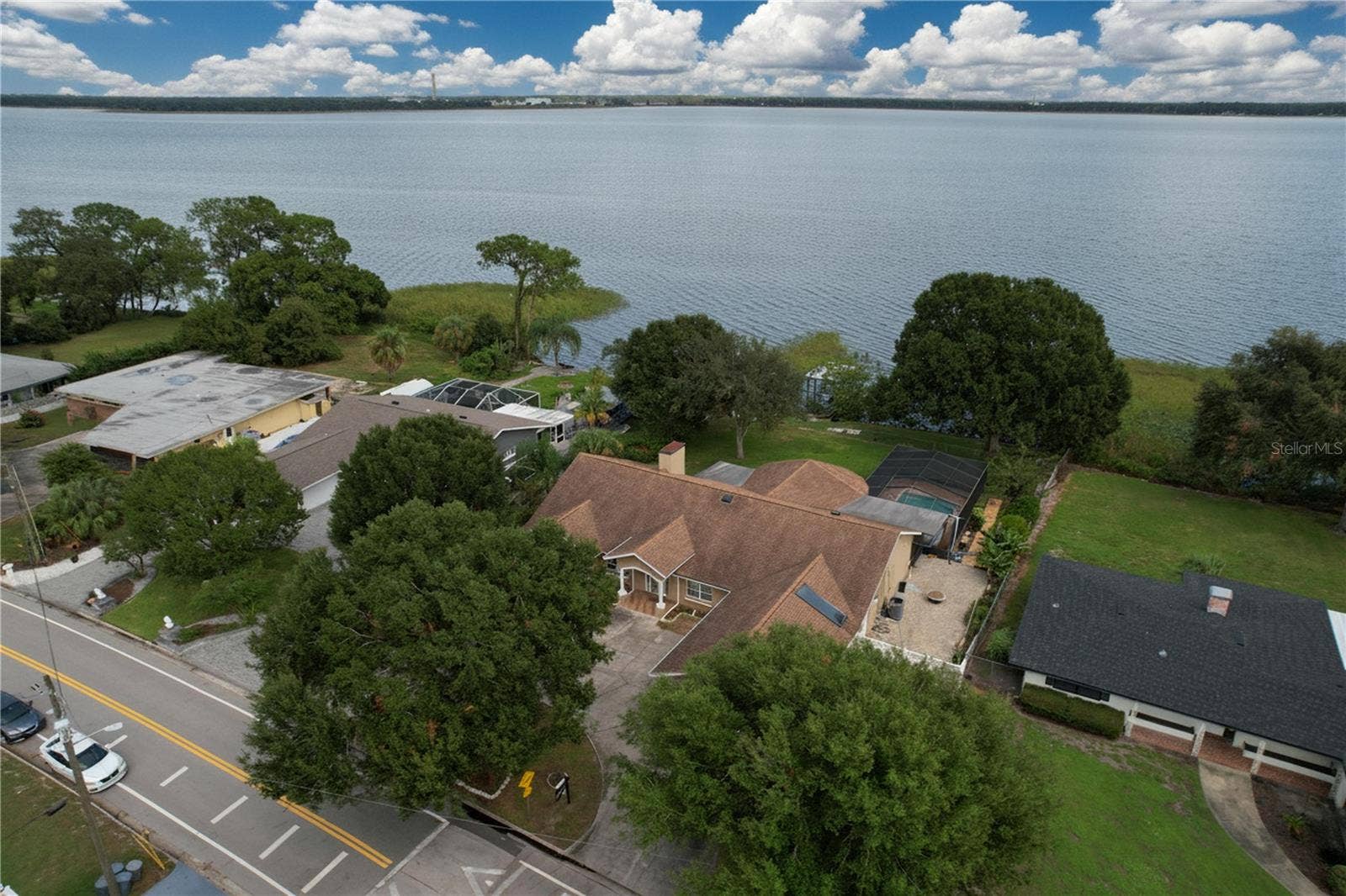 1348 EDGEWATER BEACH DRIVE, Lakeland, FL 33805 Aerial view of property