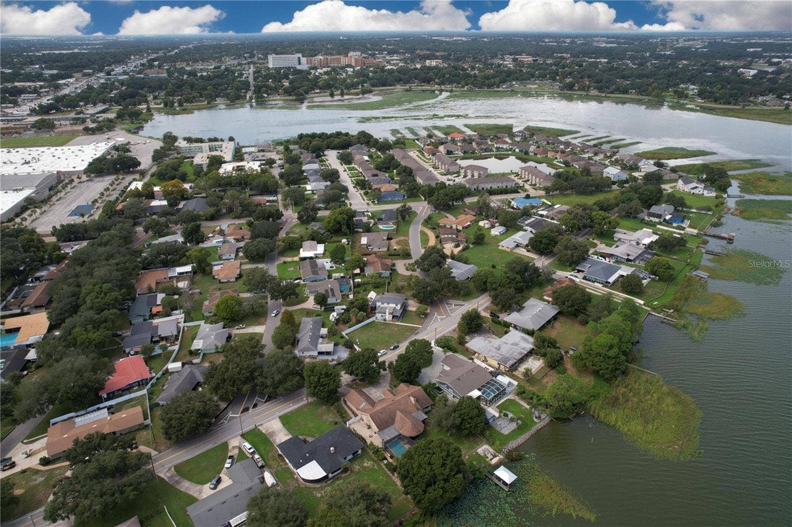 1348 EDGEWATER BEACH DRIVE, Lakeland, FL 33805 Aerial view of property