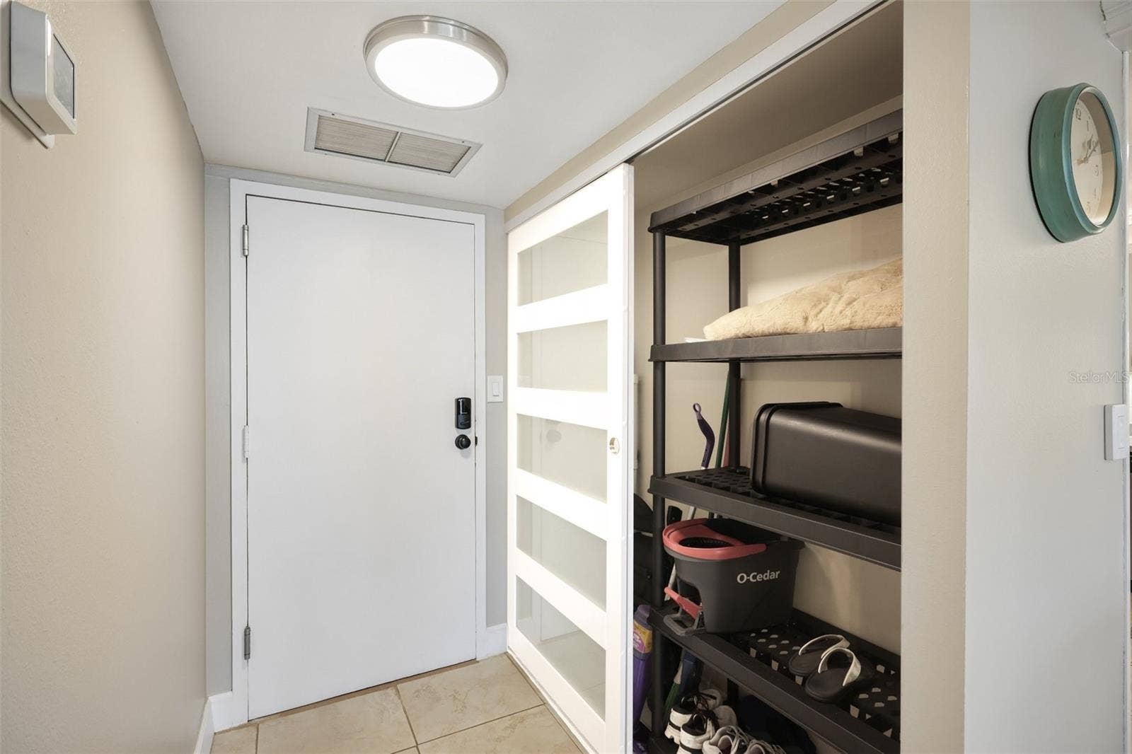 Storage closet inside