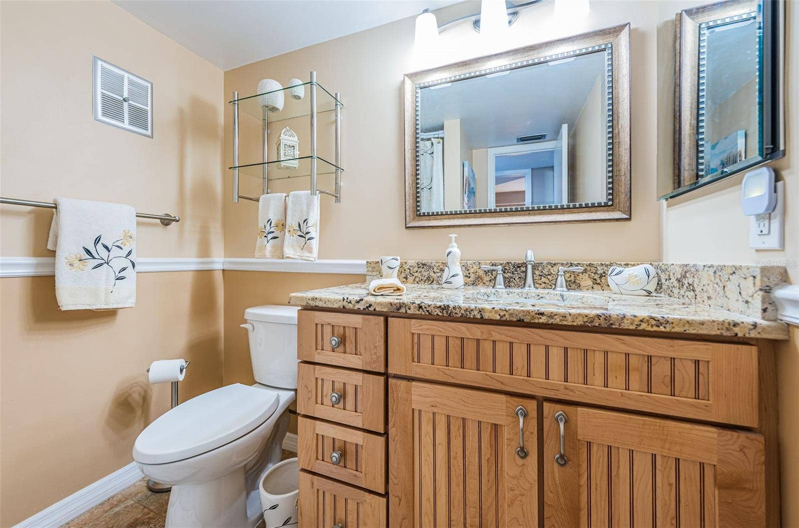Guest bath with walk-in shower renovated
