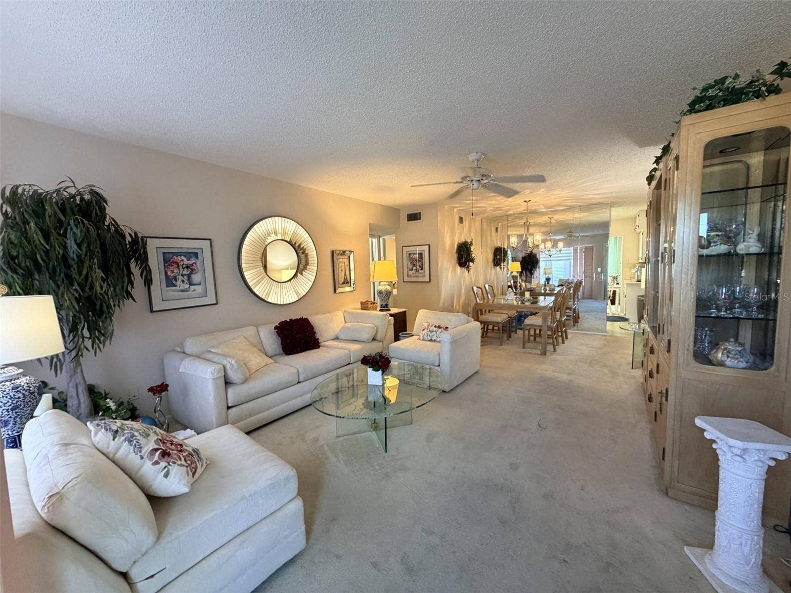 Living Dining Combo - White Sectional Available