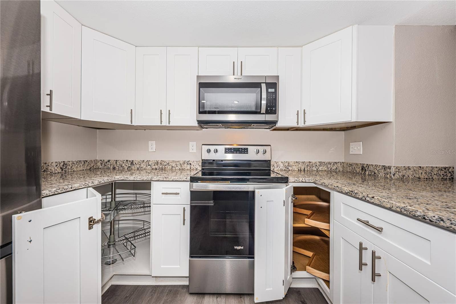 2591 COUNTRYSIDE BOULEVARD, #5106, Clearwater, FL 33761 Kitchen with 2 Lazy Susans