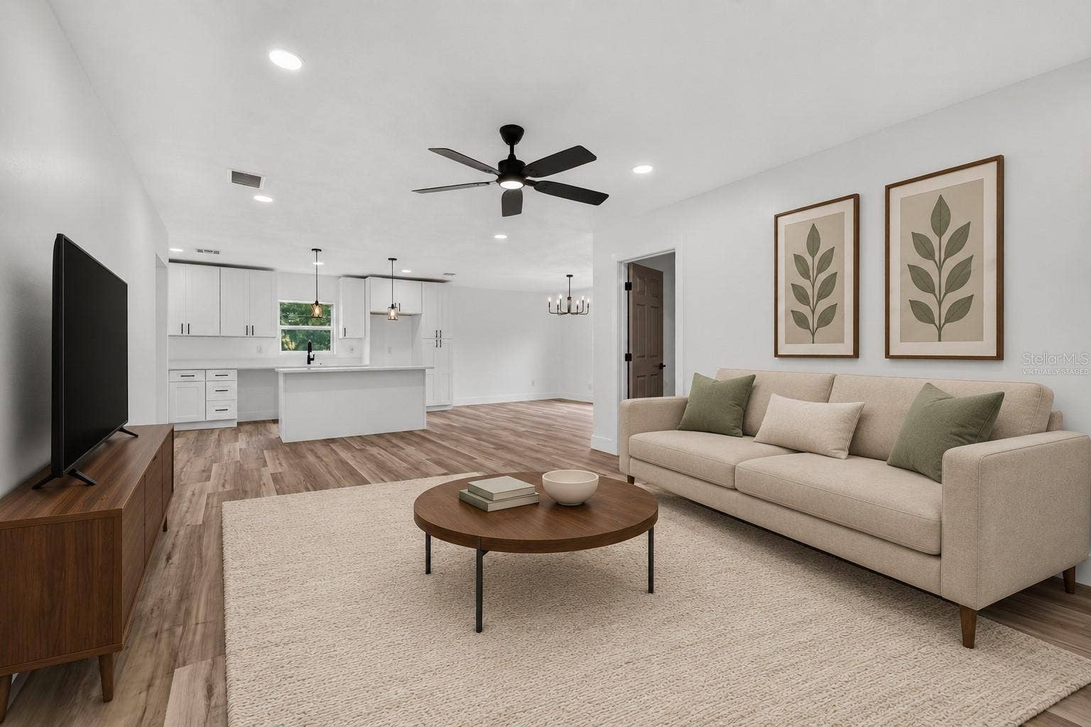 VIRTUALLY STAGED. Second Floor Living Room