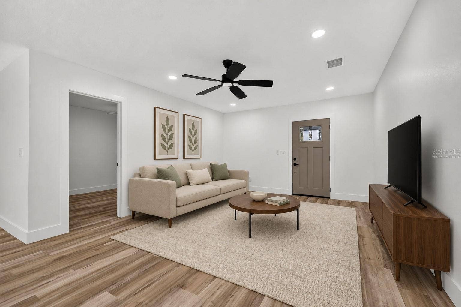 VIRTUALLY STAGED. Second Floor Living Room