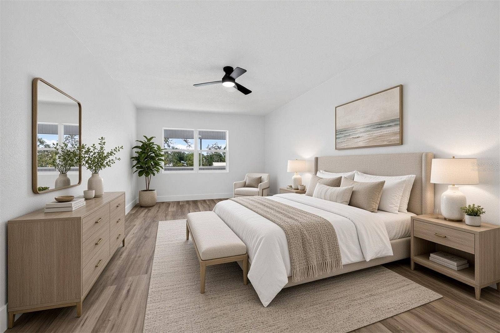 VIRTUALLY STAGED. Second Floor Bedroom 1
