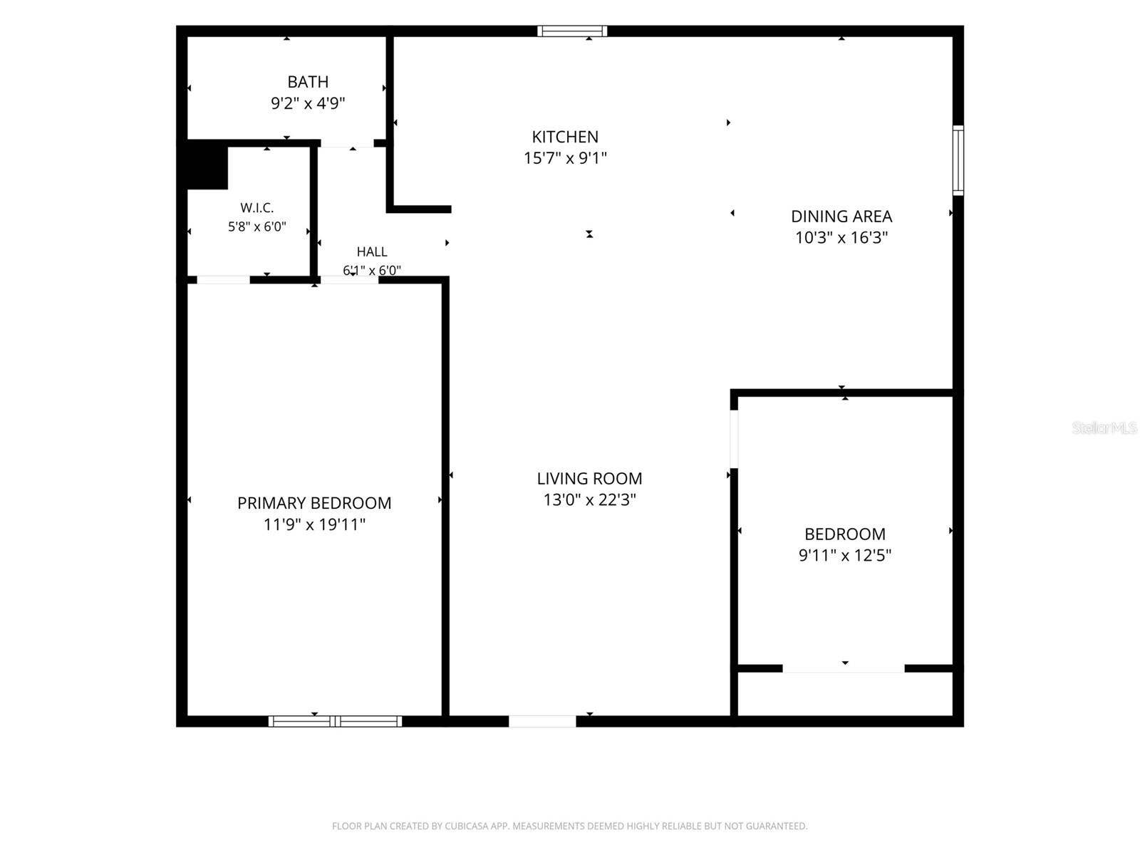 Floor plan is for illustrative purposes only. Dimensions and square footage are approximate and have not been professionally verified. Bedroom count and room designations may differ from county property appraiser records. Buyers should independently verify measurements, bedroom count, and permitted use.