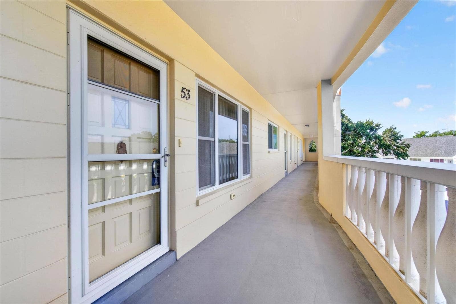 2221 SWEDISH DRIVE, #53, Clearwater, FL 33763 Great Views - Sitting Area in front of Unit (common Area)