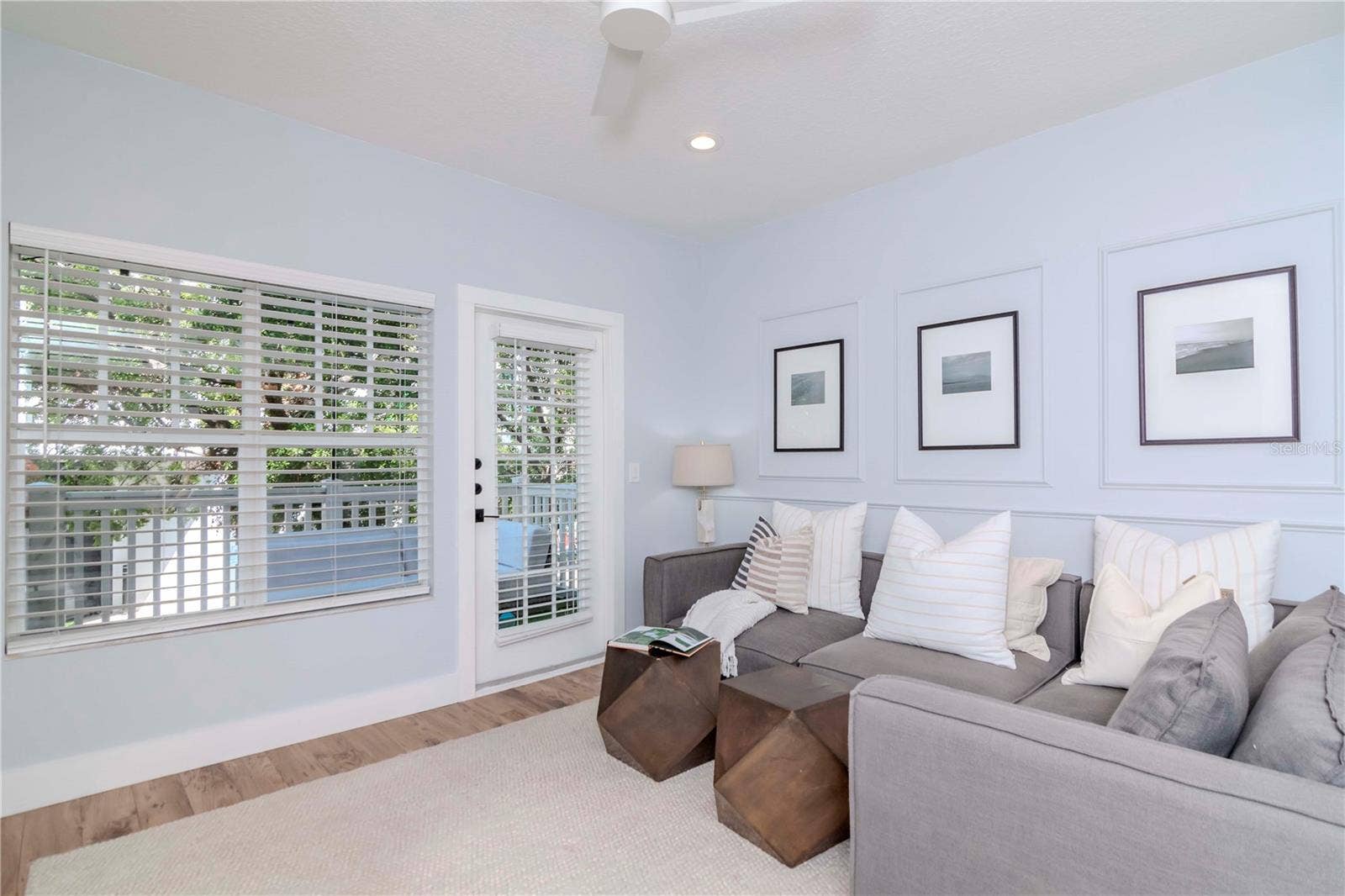Living Room Opens to One of Three Private, Outdoor Patios