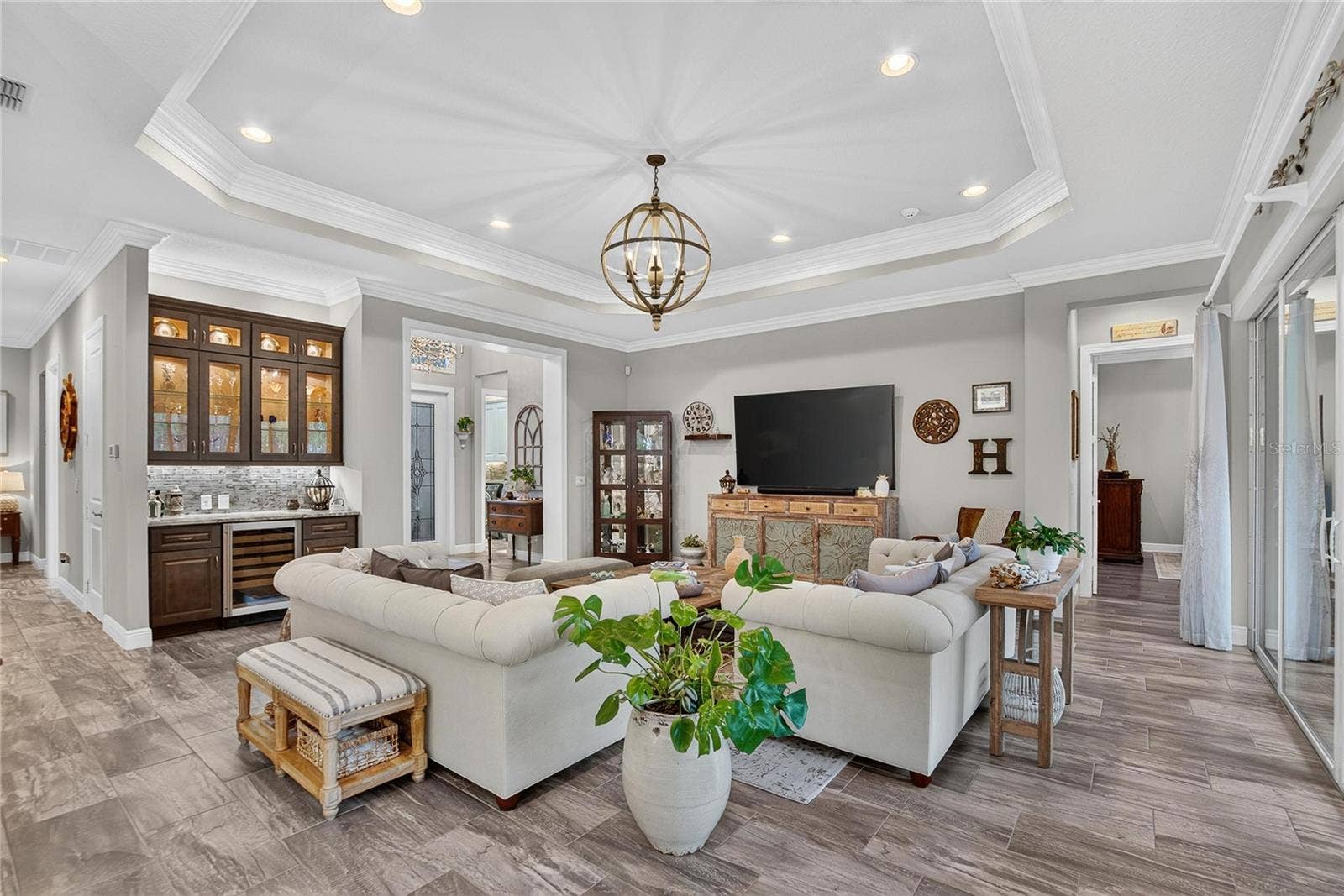 Great Room View to Interior Front Entry