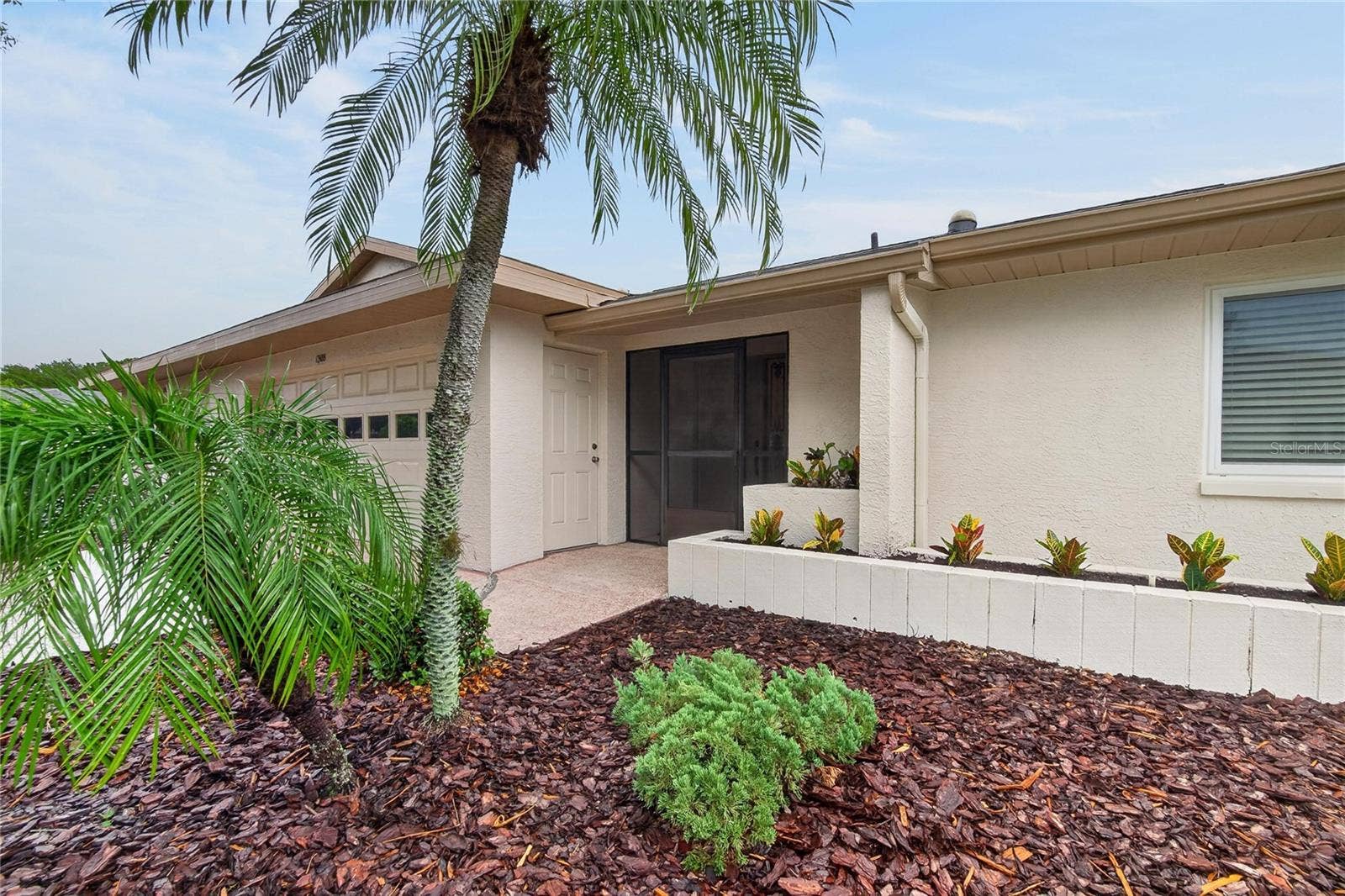 1308 LELAND DRIVE, #1308, Sun City Center, FL 33573 Exterior Front Landscaping
