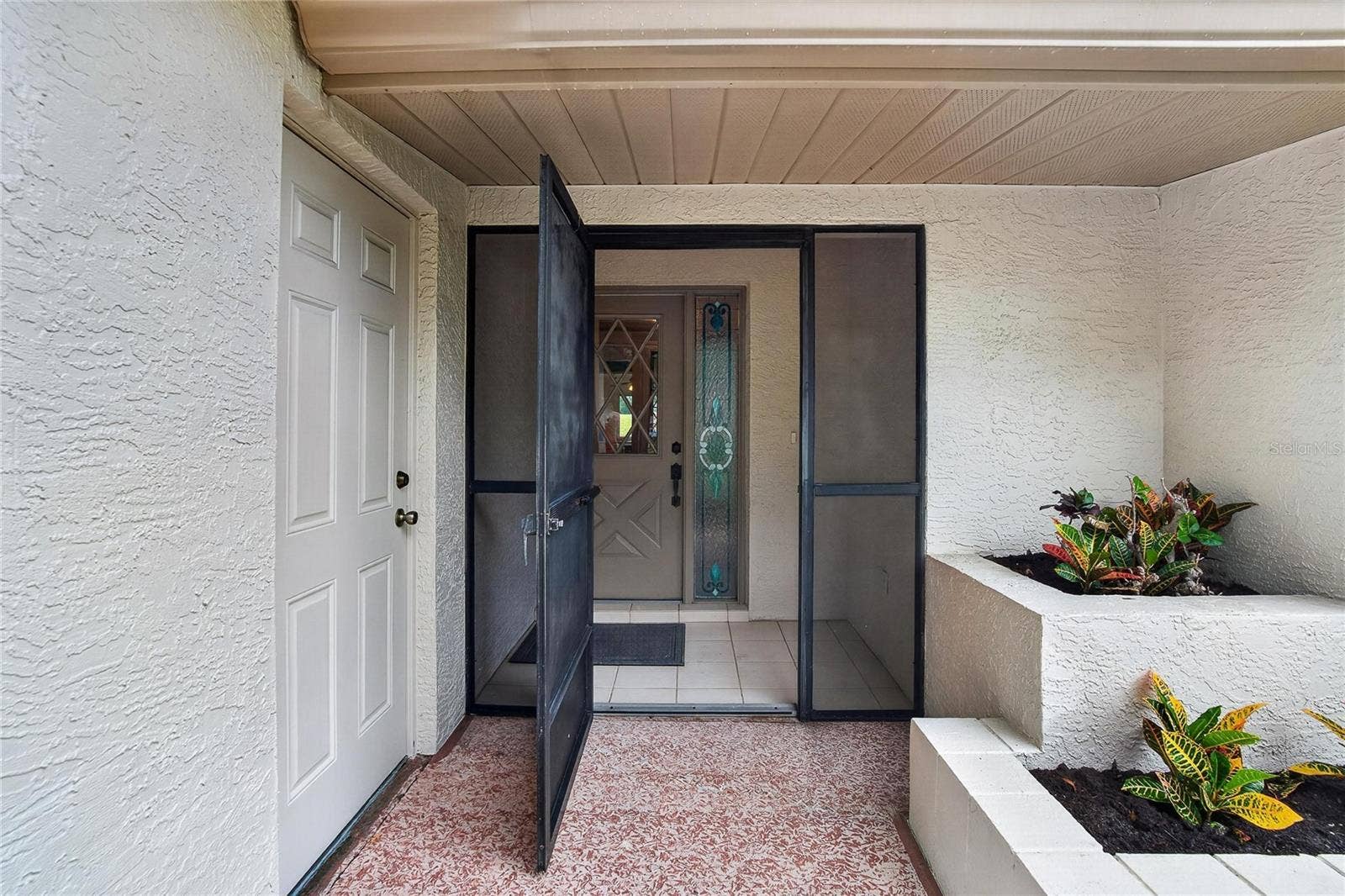 1308 LELAND DRIVE, #1308, Sun City Center, FL 33573 Screened Front Entry