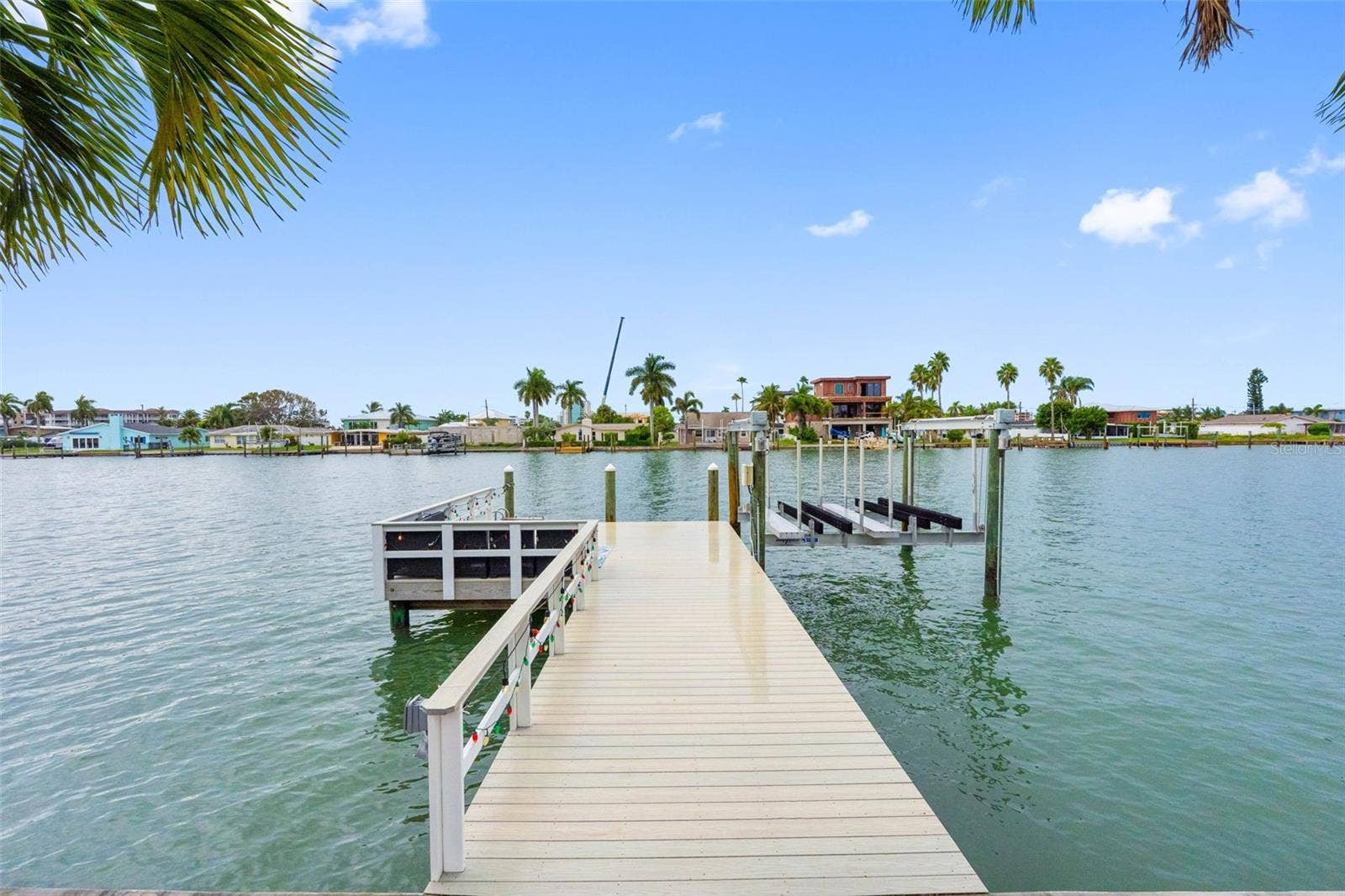 11280 5TH STREET E, Treasure Island, FL 33706 Composite dock with 10,000 lb lift.