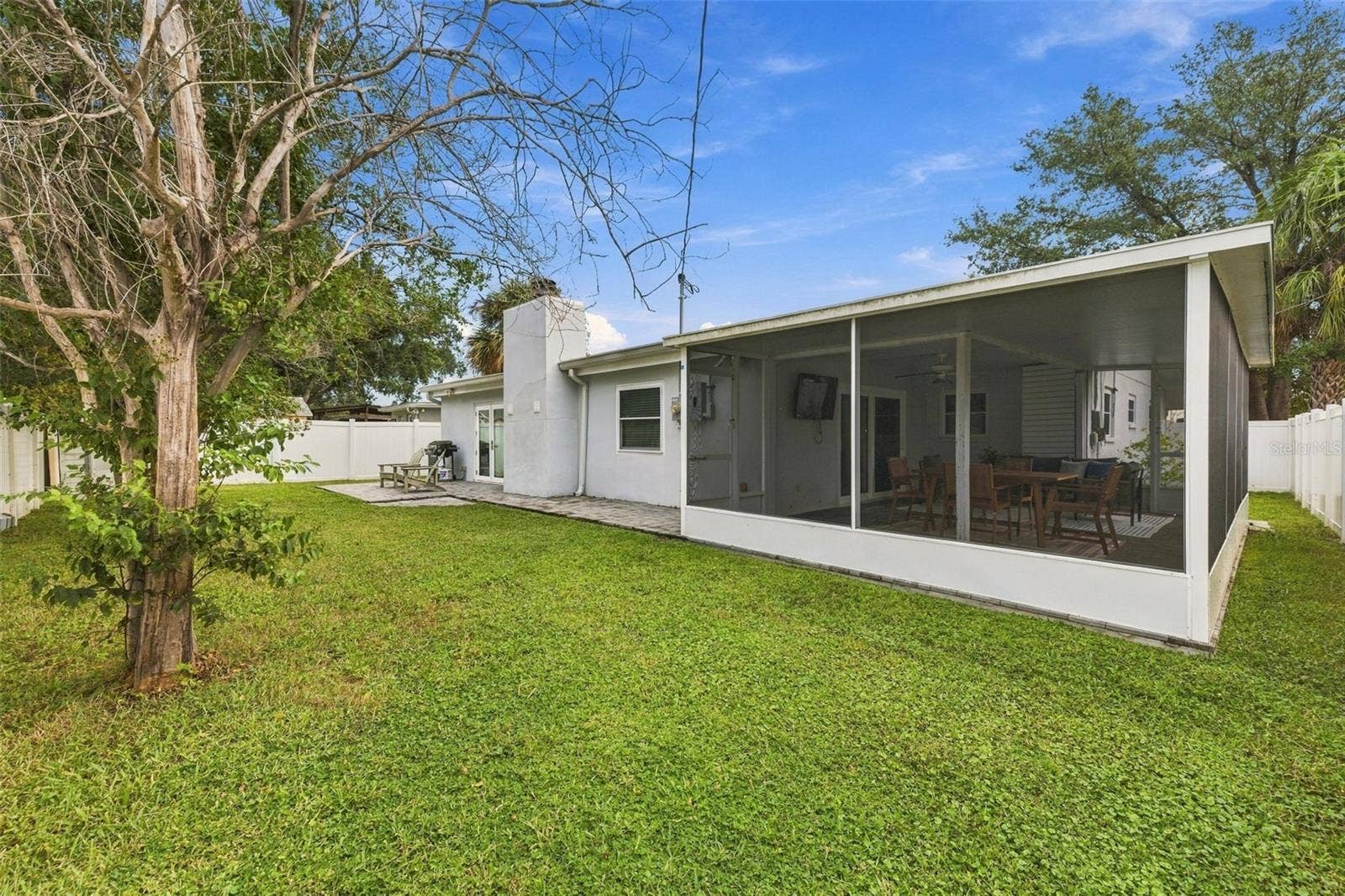 Fenced-In Private Backyard w/ View of Enclosed Lanai