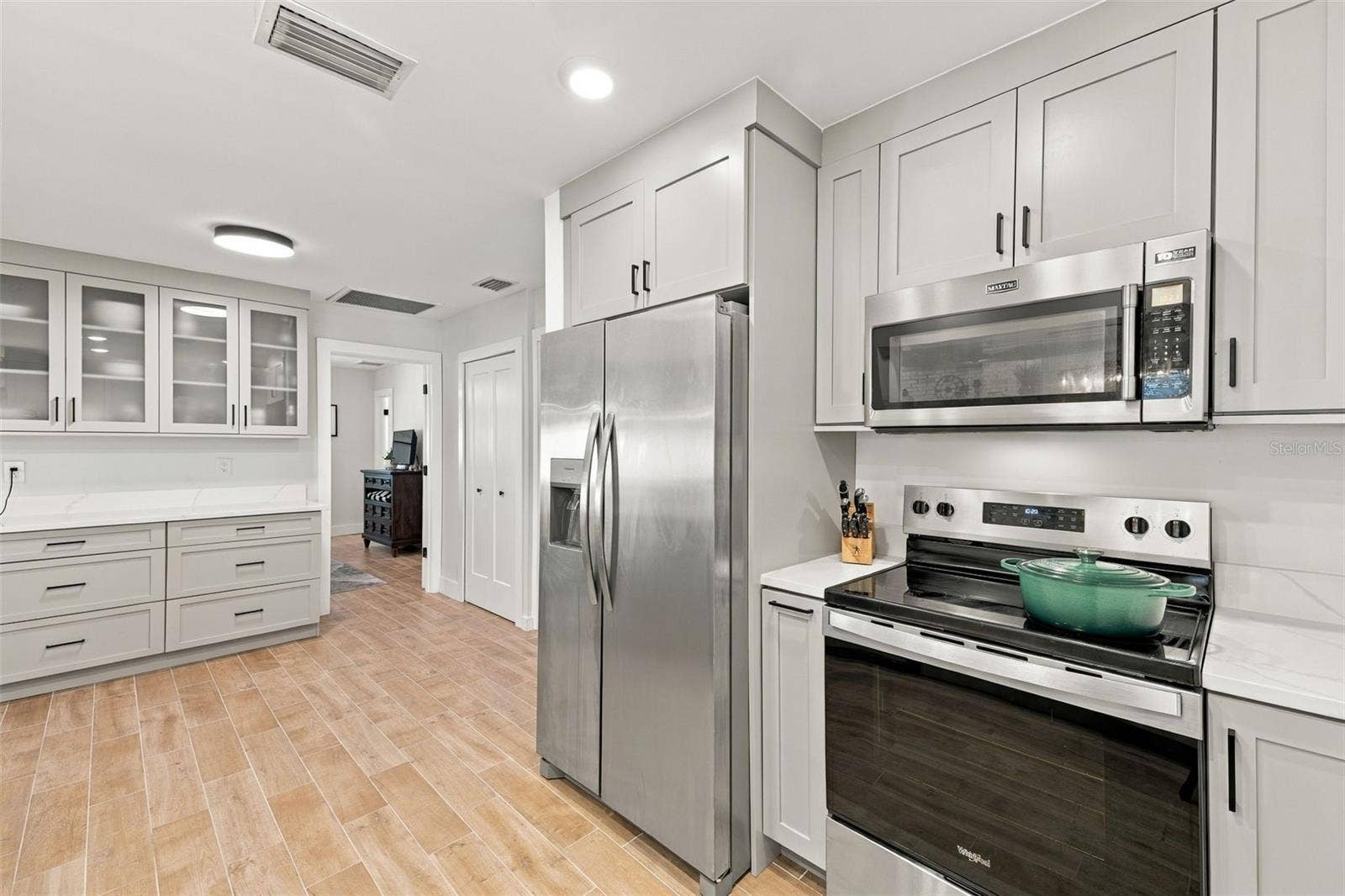 Kitchen with View of Pantry