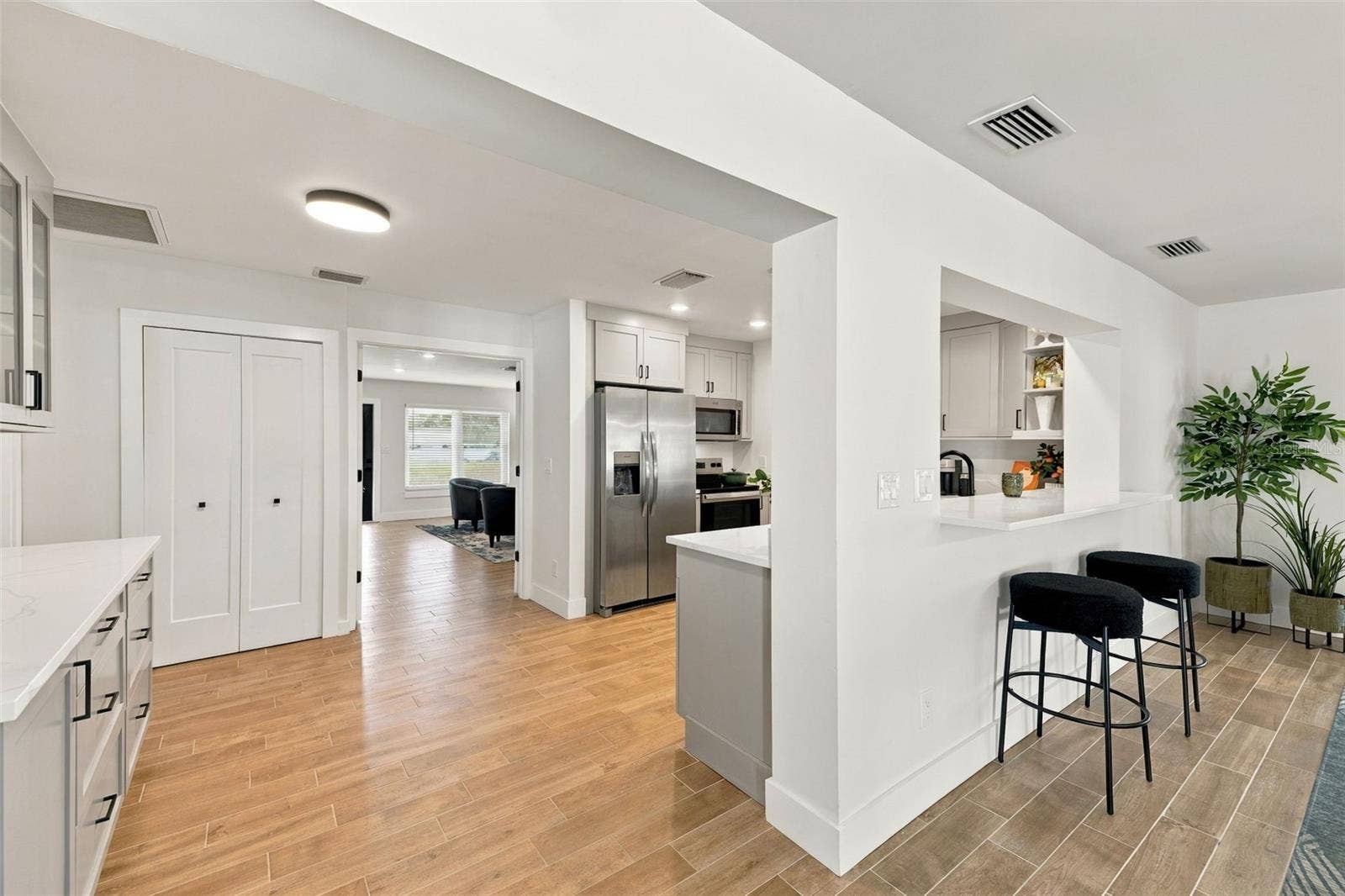 View of Kitchen from the Family Room