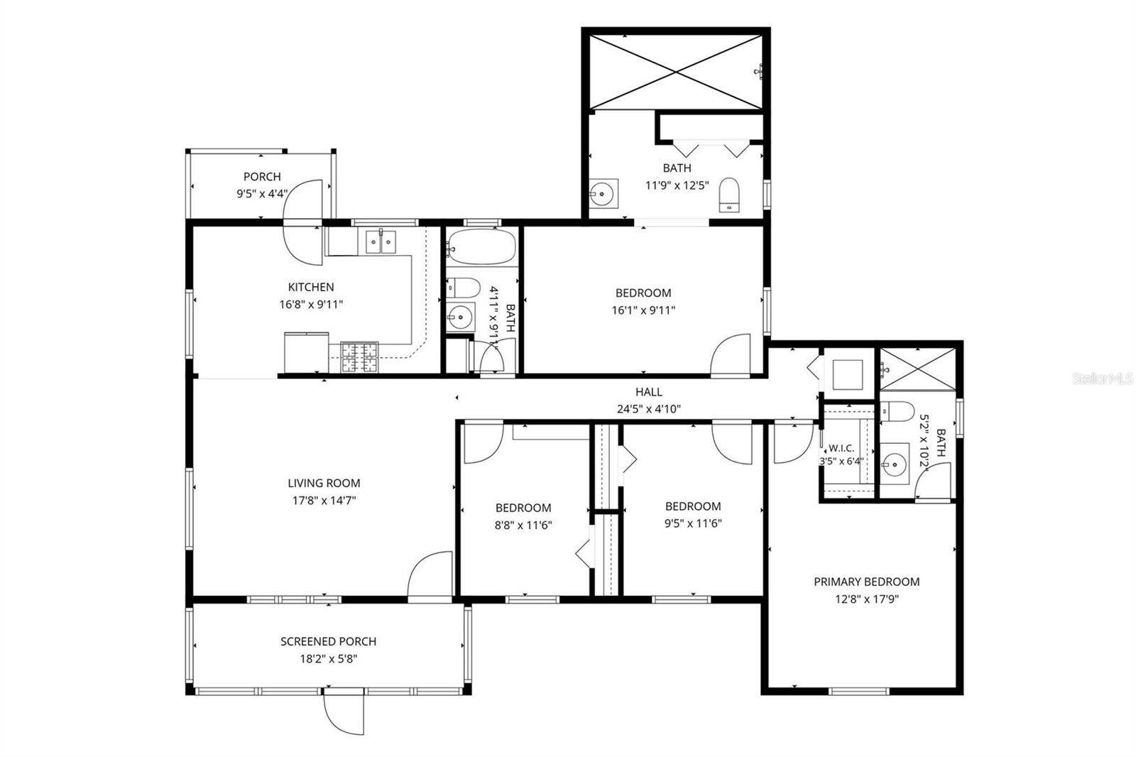 690 2ND STREET S, Safety Harbor, FL 34695 Floor Plan of Main House