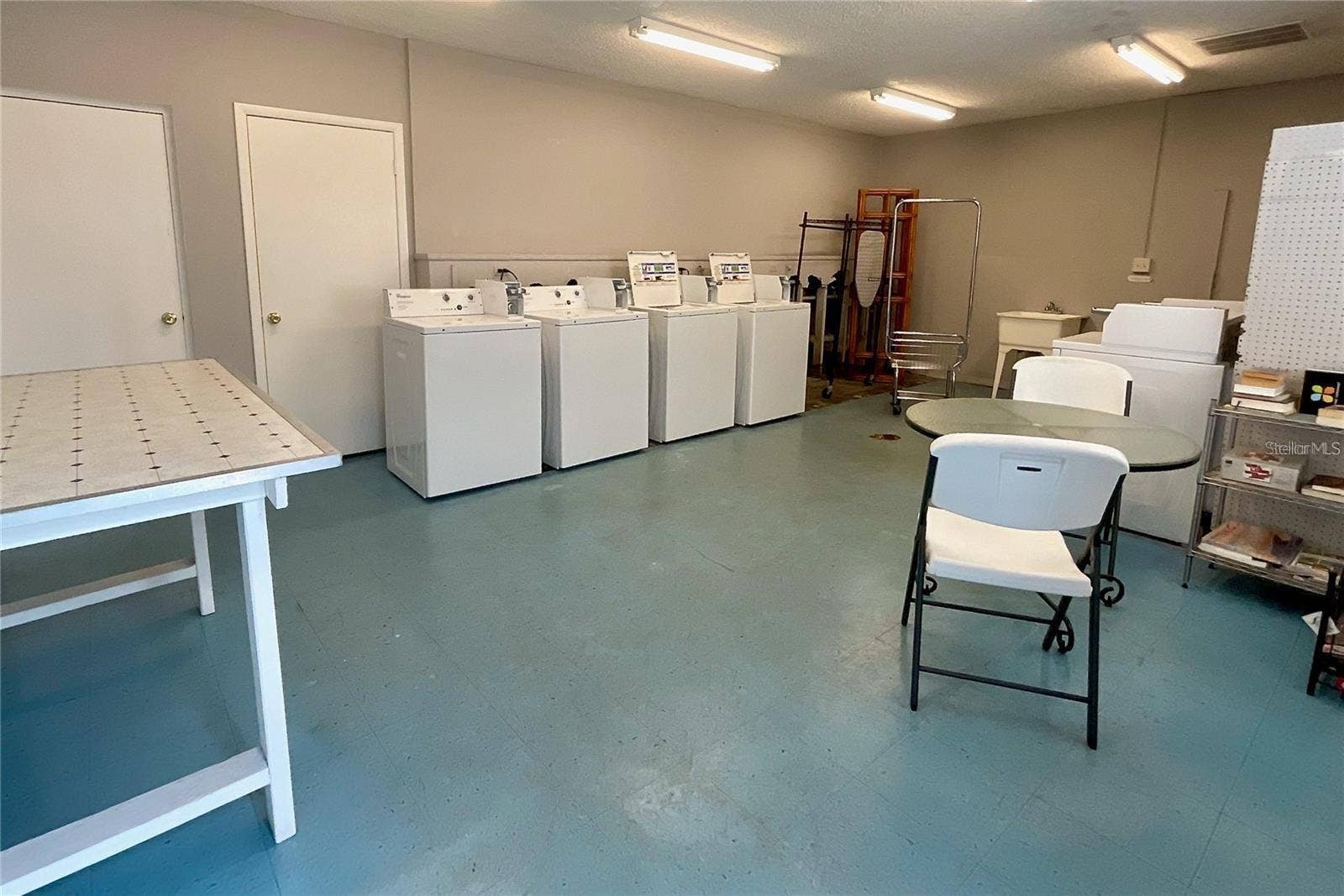 Clubhouse laundry room