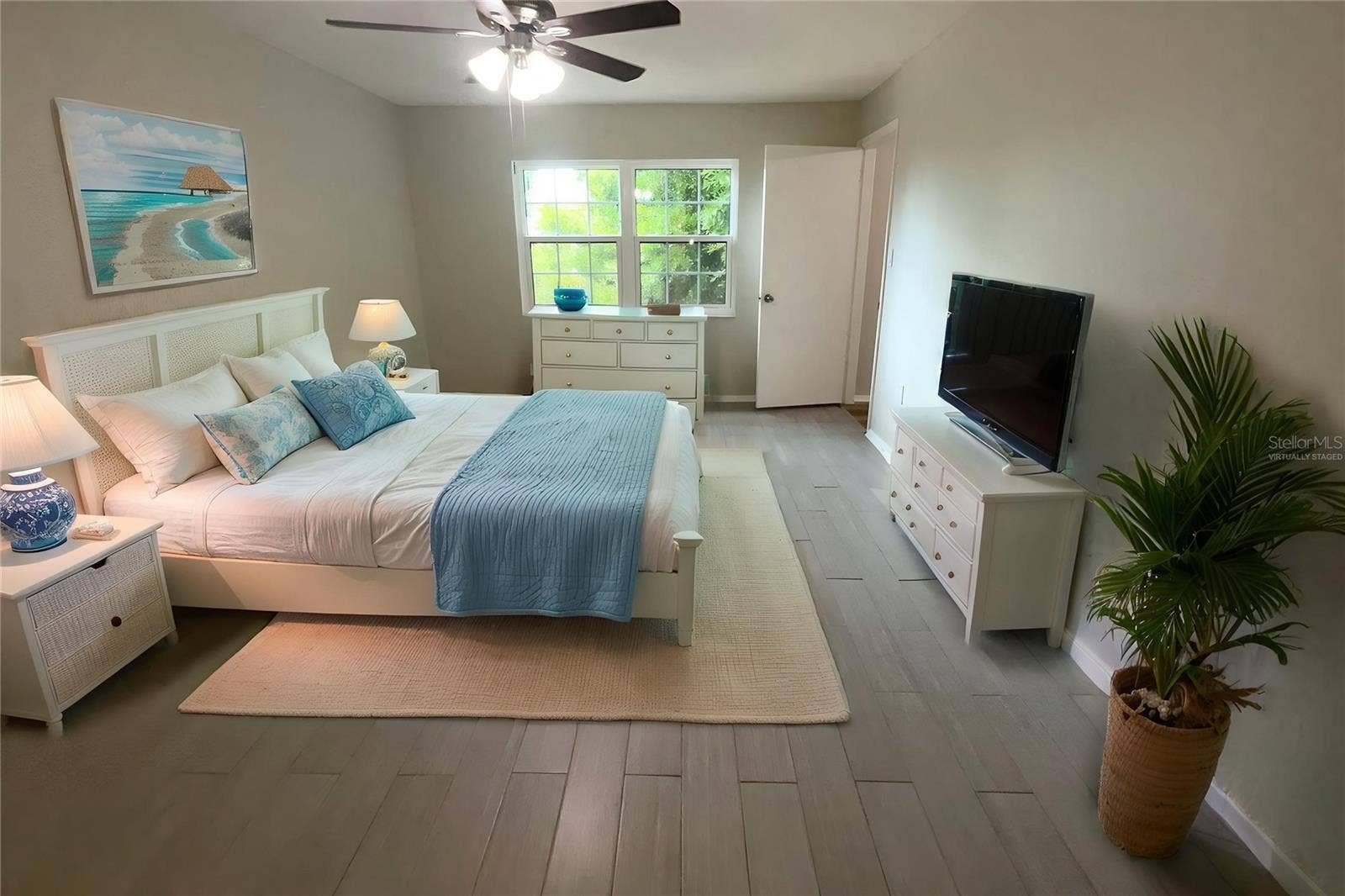 1020 85TH AVENUE N, #222, St Petersburg, FL 33702 Virtually staged-Bedroom 2 door to bonus room