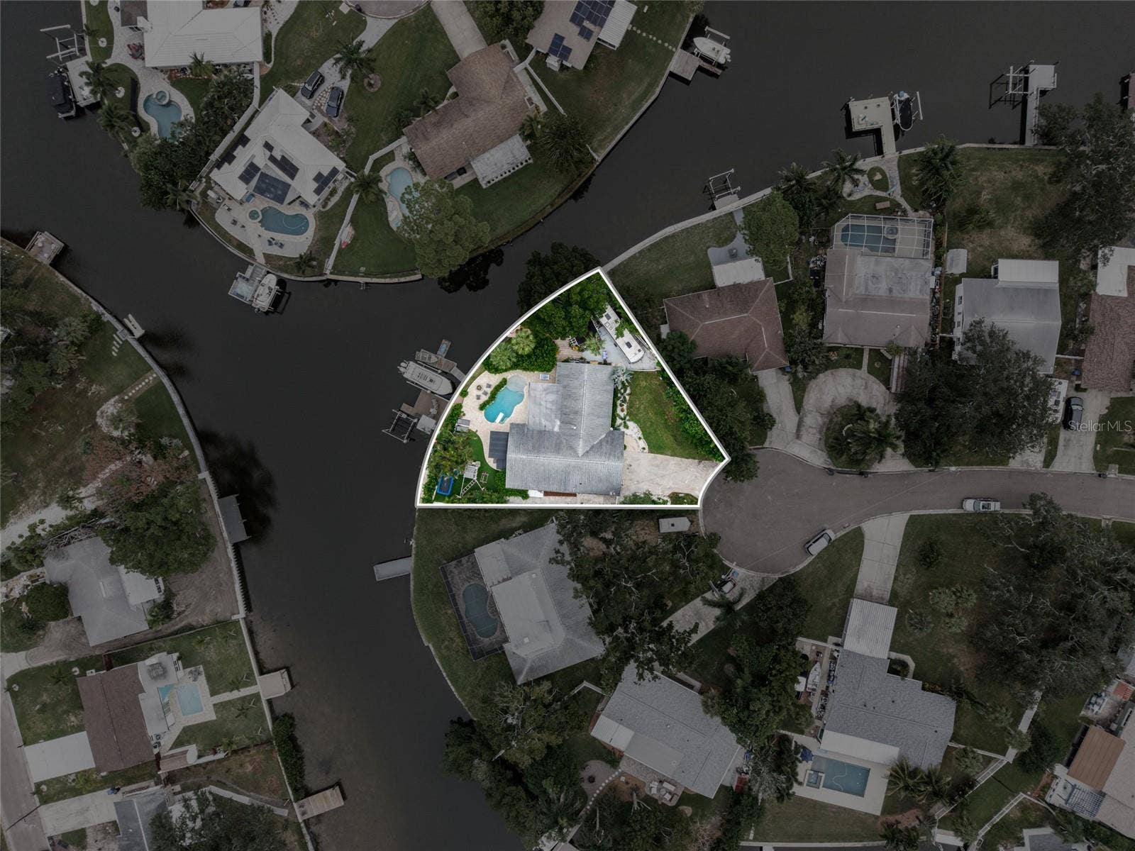 Aerial Outline of Entire Property