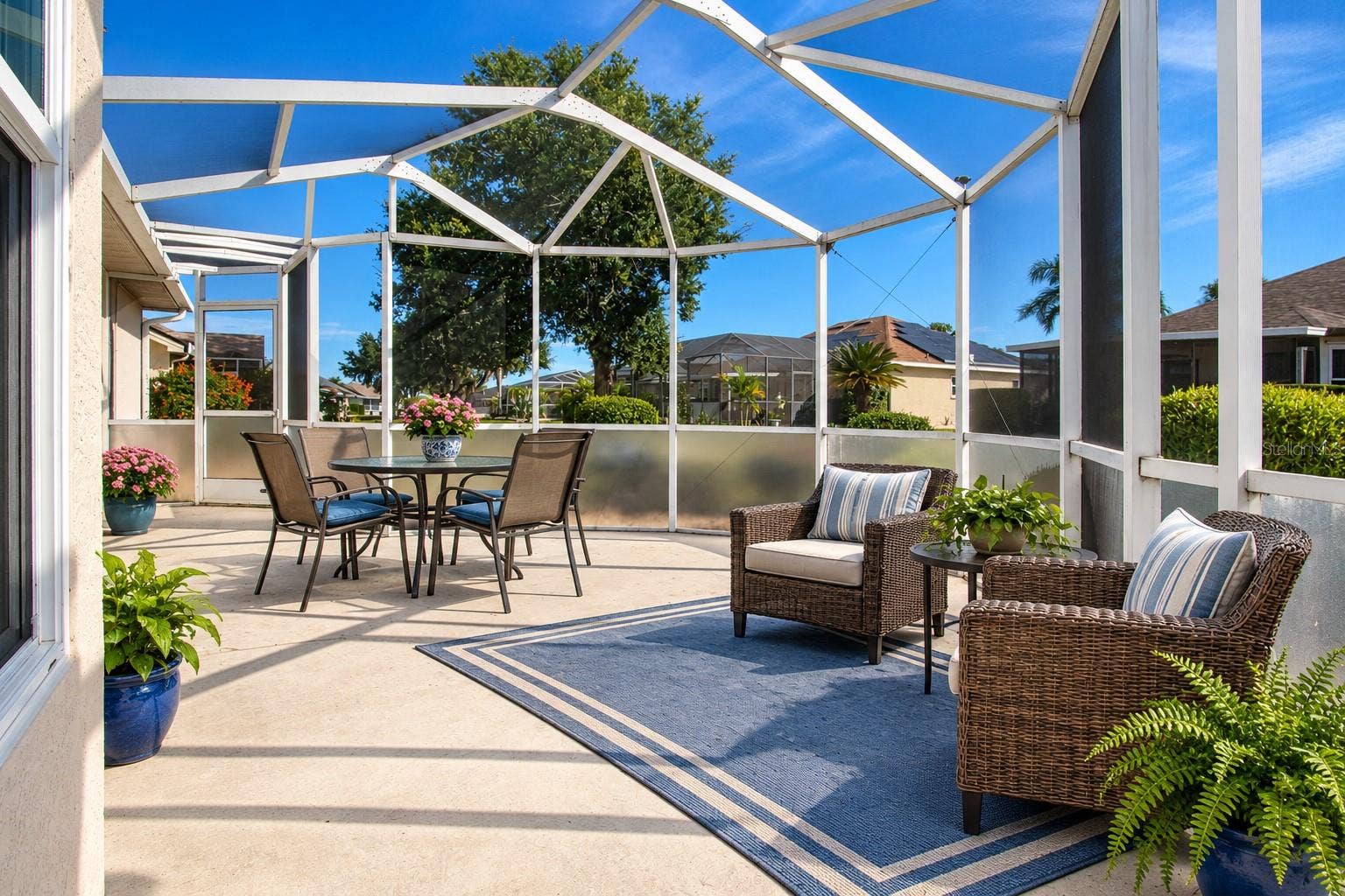 2035 PRESTANCIA LANE, Sun City Center, FL 33573 Screened Patio Staged
