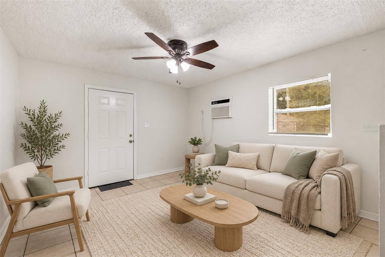 Unit A - Virtually Staged Living Room