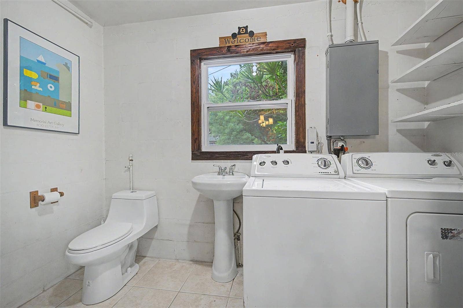 1619 53RD STREET S, Gulfport, FL 33707 Half Bath & Laundry Room