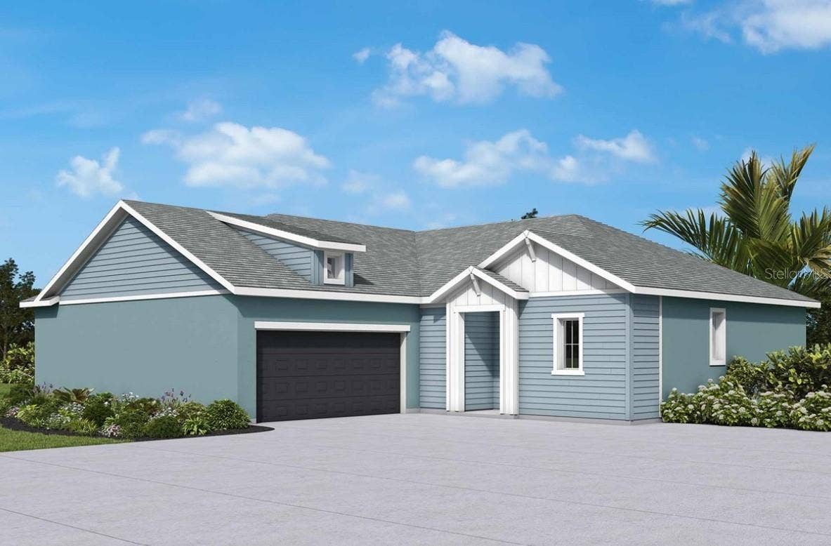 5231 COLONY VISTA DRIVE, Apollo Beach, FL 33572 Front Exterior Rendering **Paint Colors May Vary