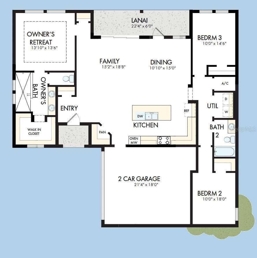 5231 COLONY VISTA DRIVE, Apollo Beach, FL 33572 Floor Plan