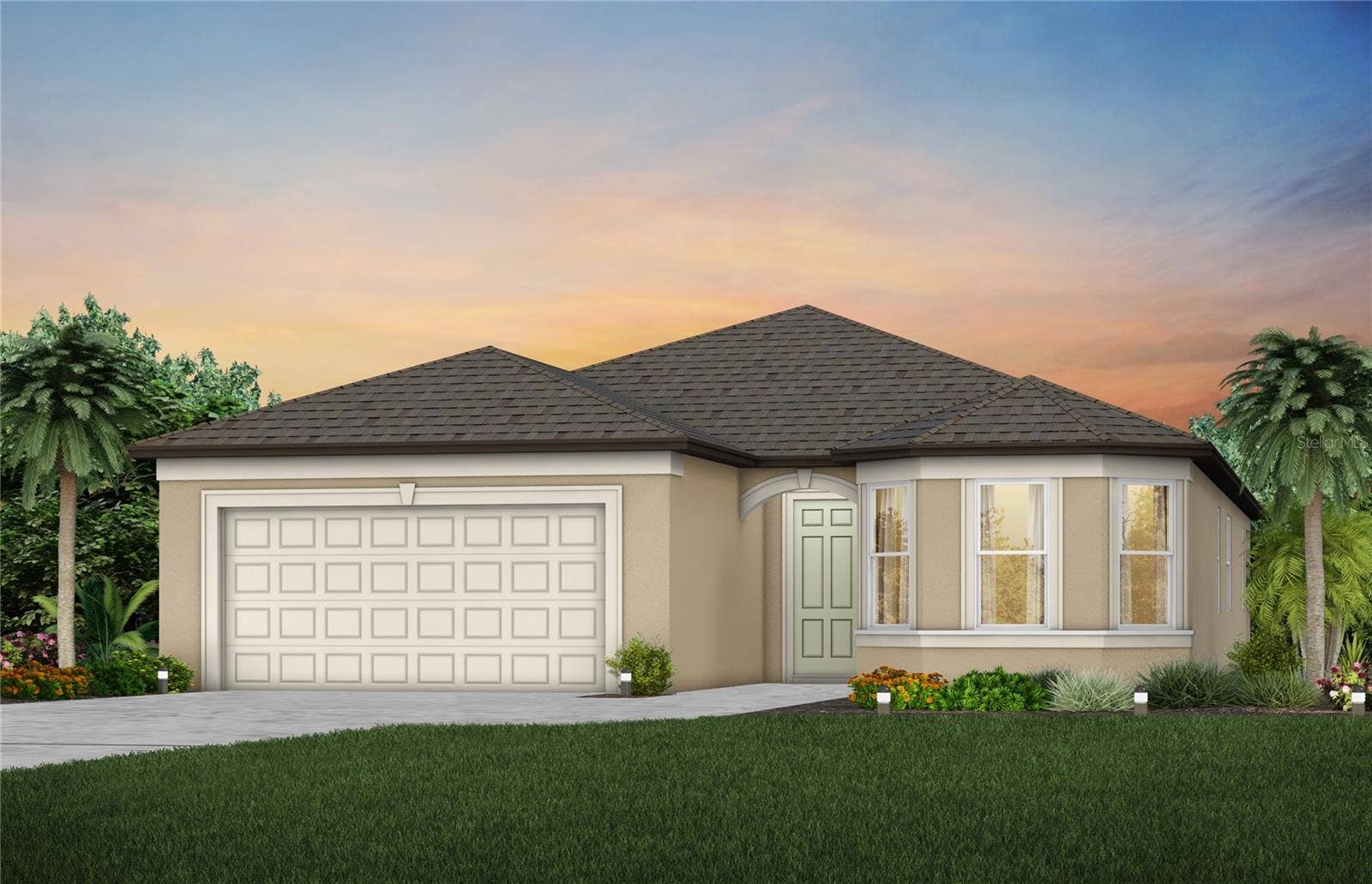 9399 WILDLIGHT TRAIL, Wildwood, FL 34785 Exterior Rendering, Elevation FM2