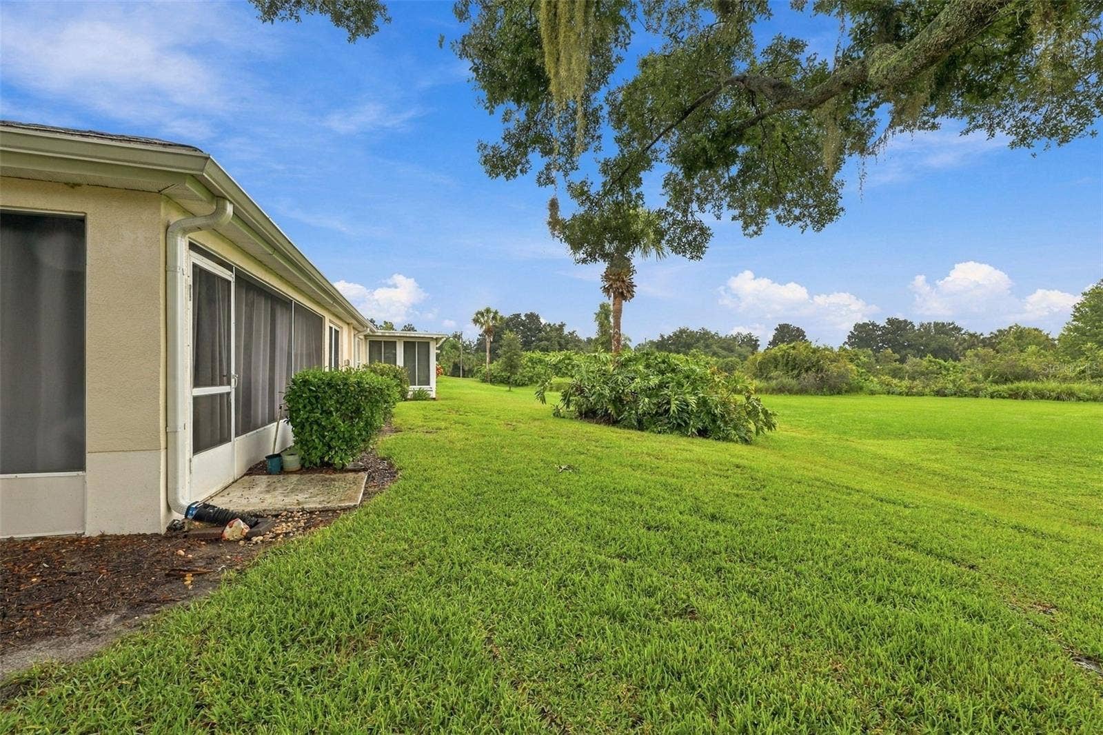 The back of the home