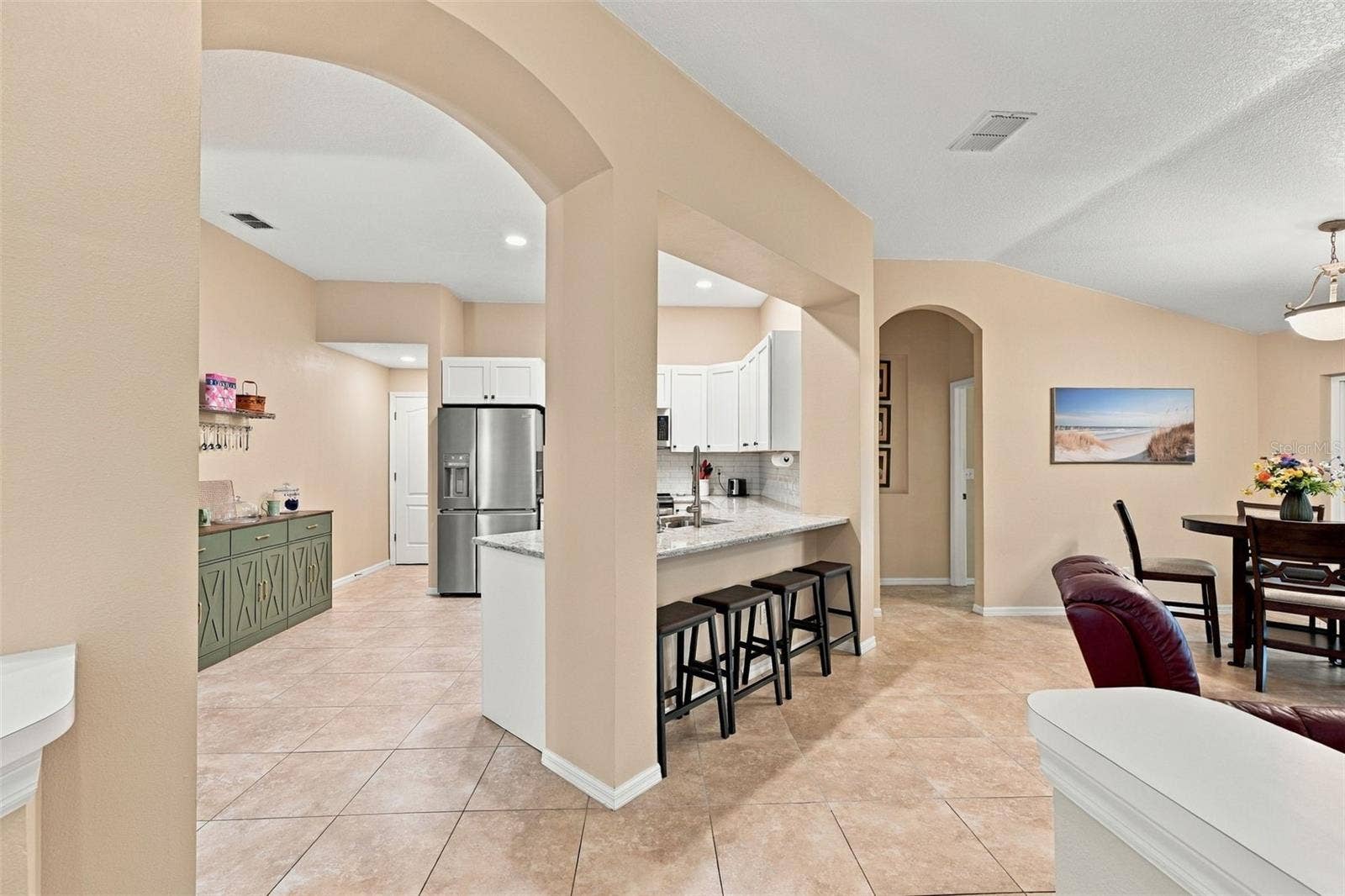 Looking into kitchen from Dining Room