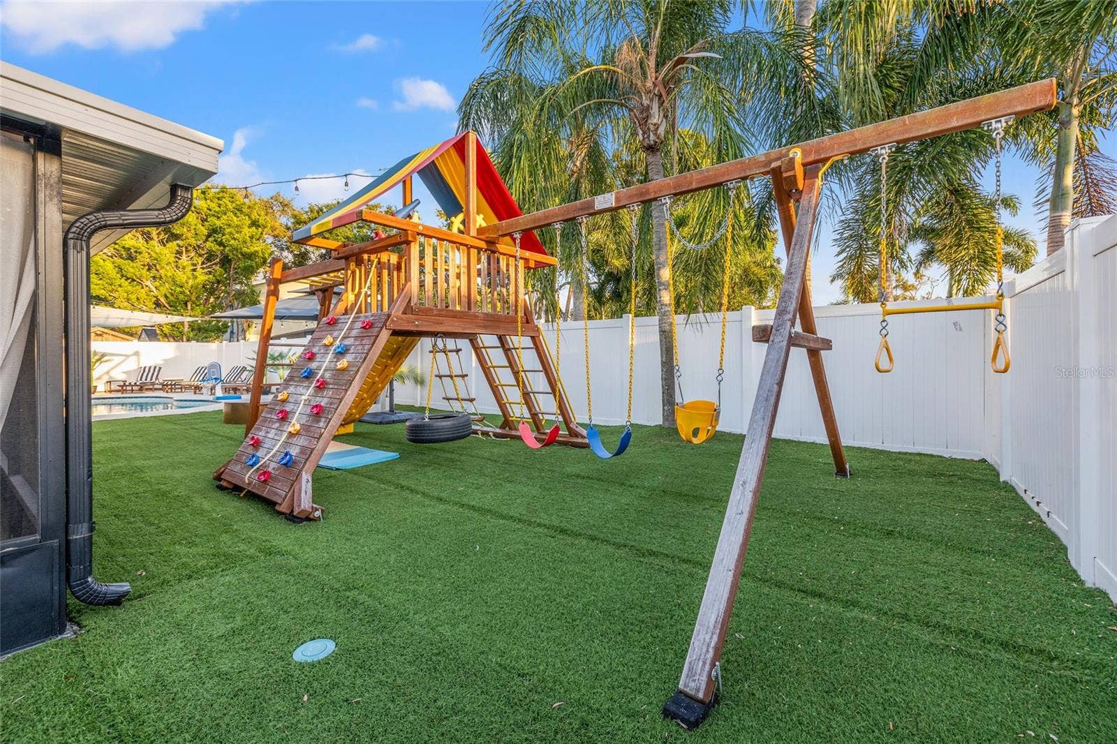 Backyard with Artificial Turf