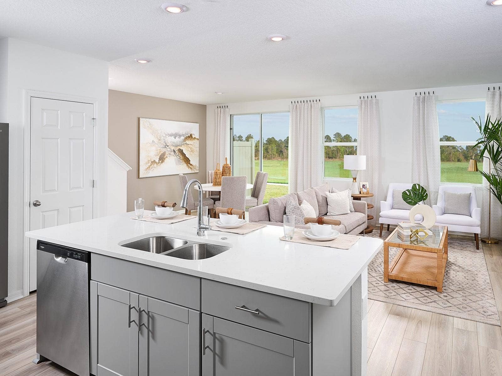 16242 BIRD OF PARADISE AVENUE, Clermont, FL 34714 Welcome to a home designed with comfort, style, and everyday living in mind. This versatile floorplan features three spacious bedrooms and two full baths, offering the perfect balance of functionality and relaxation. The open-concept kitchen overlooks the dining area and great room, creating a warm and inviting space ideal for entertaining guests or enjoying quality time with family. Thoughtfully designed for modern living, this home provides a seamless flow, abundant natural light, and the flexibility to fit a variety of lifestyles. Don't miss the opportunity to make this welcoming home your own!Provide your feedback on BizChat