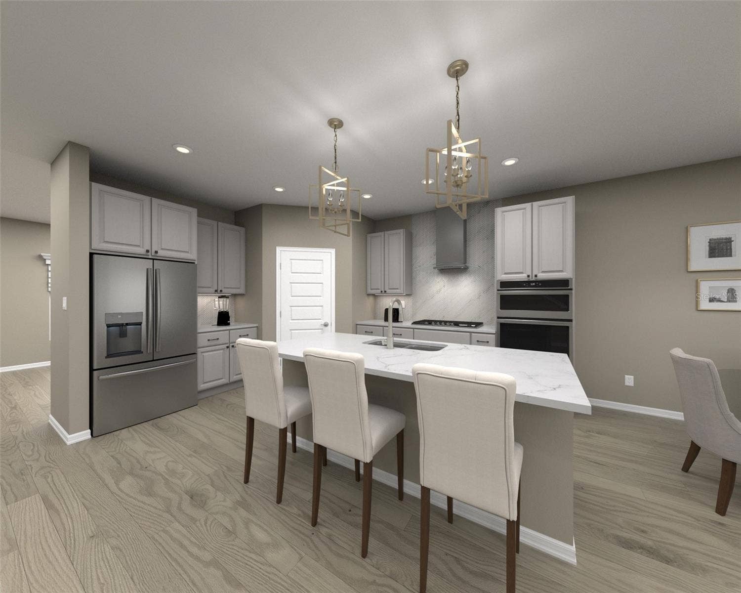 144 SUN CHASER DRIVE, Nokomis, FL 34275 Photo is not of the actual home, but is an inspirational photo of builders model home and may depict options, furnishings, and/or decorator features that are not included.