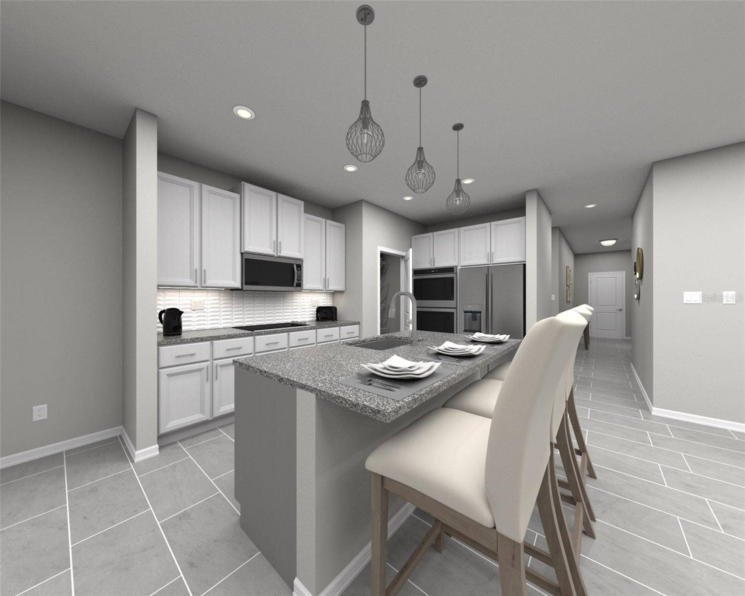 136 SUN CHASER DRIVE, Nokomis, FL 34275 Photo is not of the actual home, but is an inspirational photo of builders model home and may depict options, furnishings, and/or decorator features that are not included.