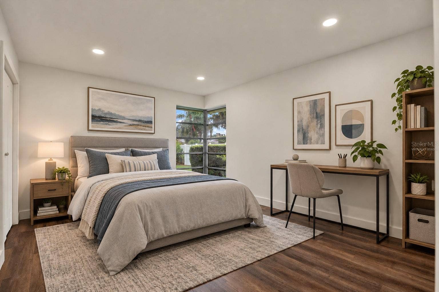 Virtually Staged bedroom 2
