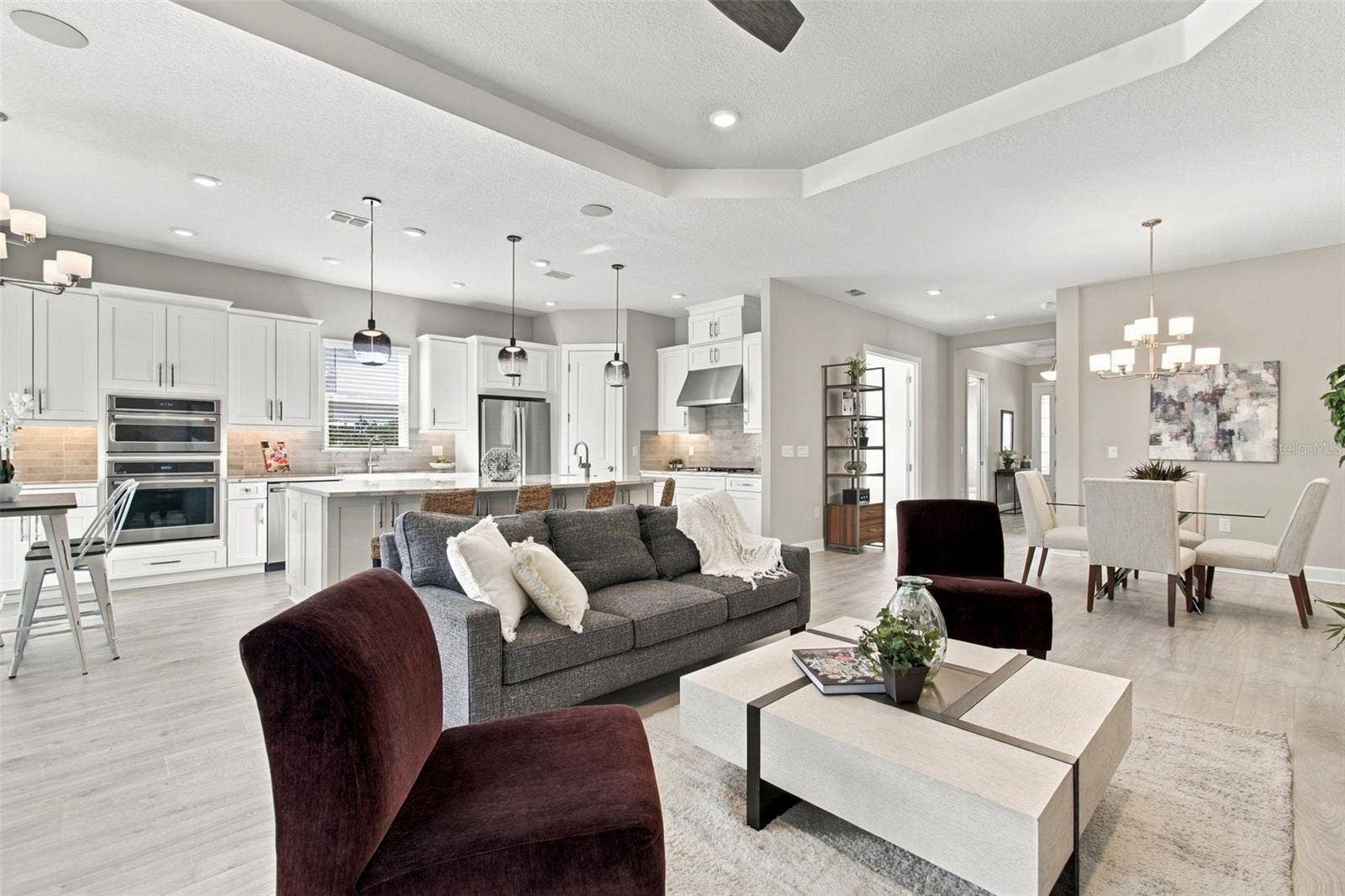 29749 CASSINO COURT, Wesley Chapel, FL 33543 Open plan with combo great room, dining room, kitchen and casual dining area
