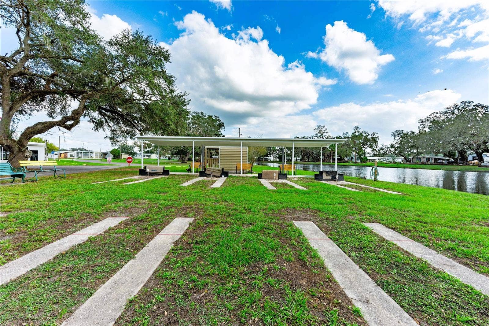 5352 PLANT STREET, Zephyrhills, FL 33542 Community horseshoe area.