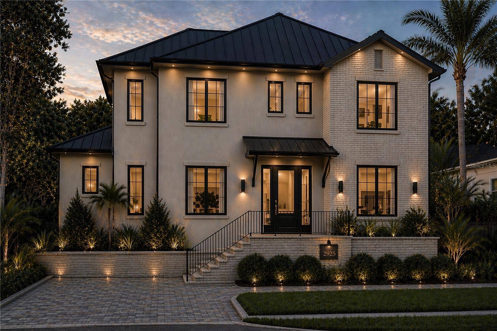 Front Elevation Rendering Twiglight