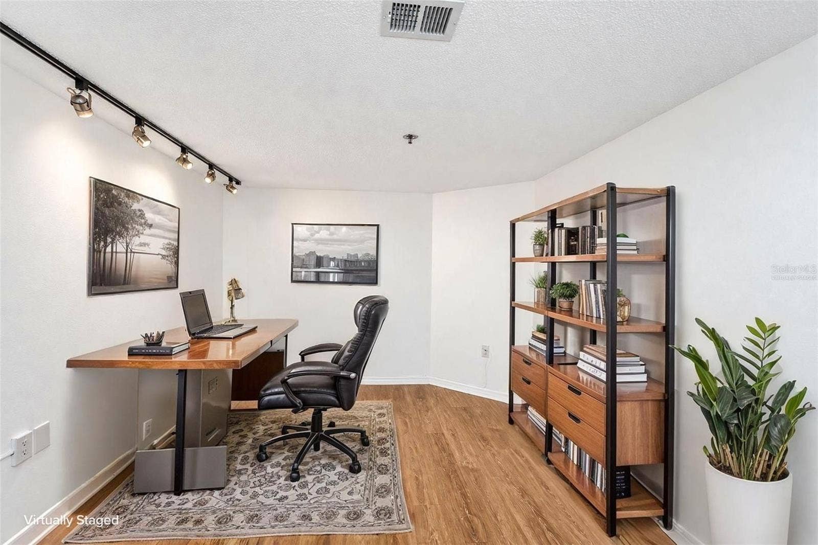 690 ISLAND WAY, #606, Clearwater, FL 33767 Option 1 for den = office furniture virtually staged