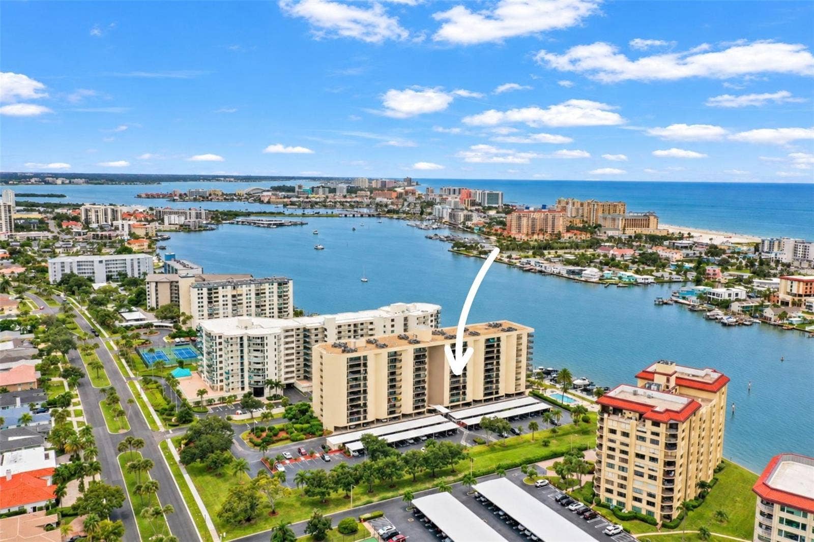 690 ISLAND WAY, #606, Clearwater, FL 33767 Overhead drone shot of this spectacular Clearwater, FL location