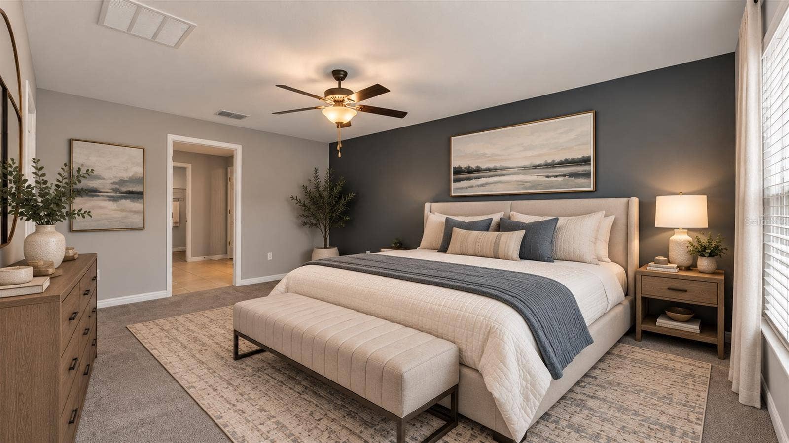 MASTER SUITE STAGED