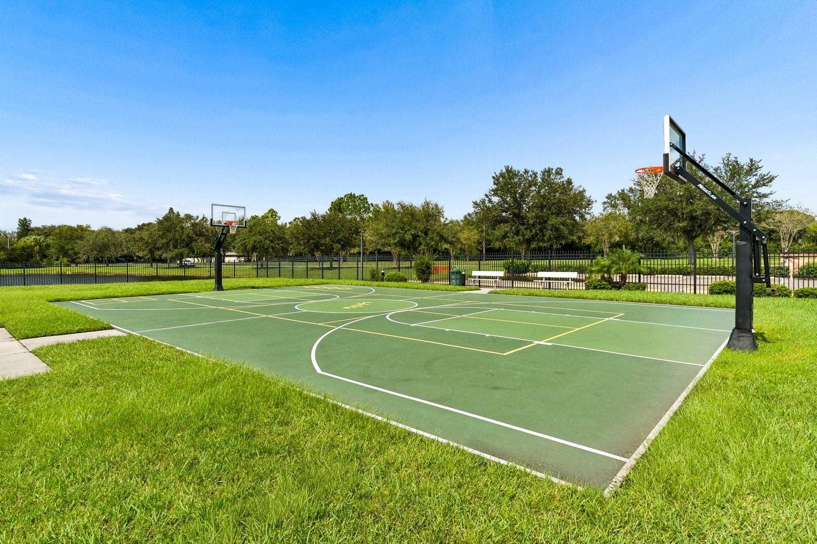 Community basketball court