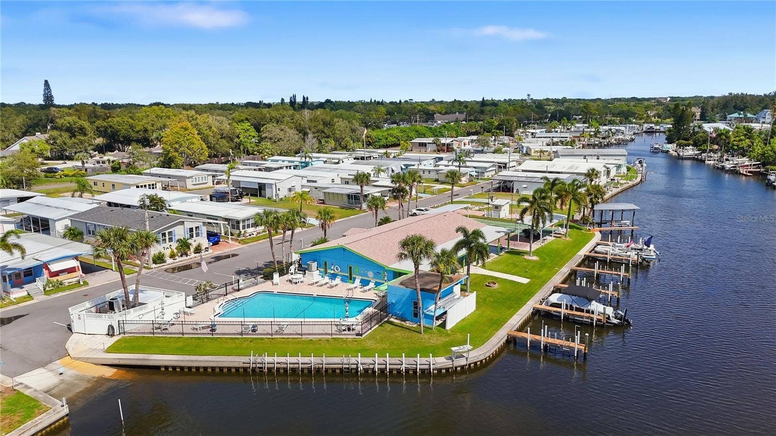70 SCHOONER DRIVE, #70, Palm Harbor, FL 34683 Arial view of clubhouse