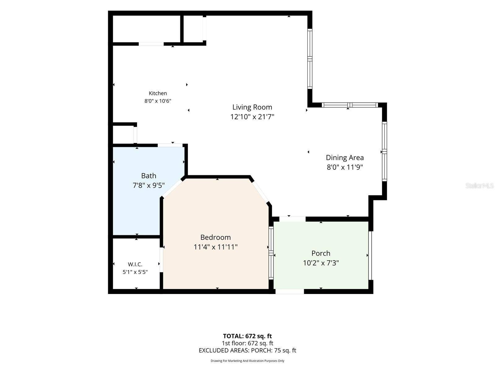 10764 70TH AVENUE, #2208, Seminole, FL 33772 Floor Plan