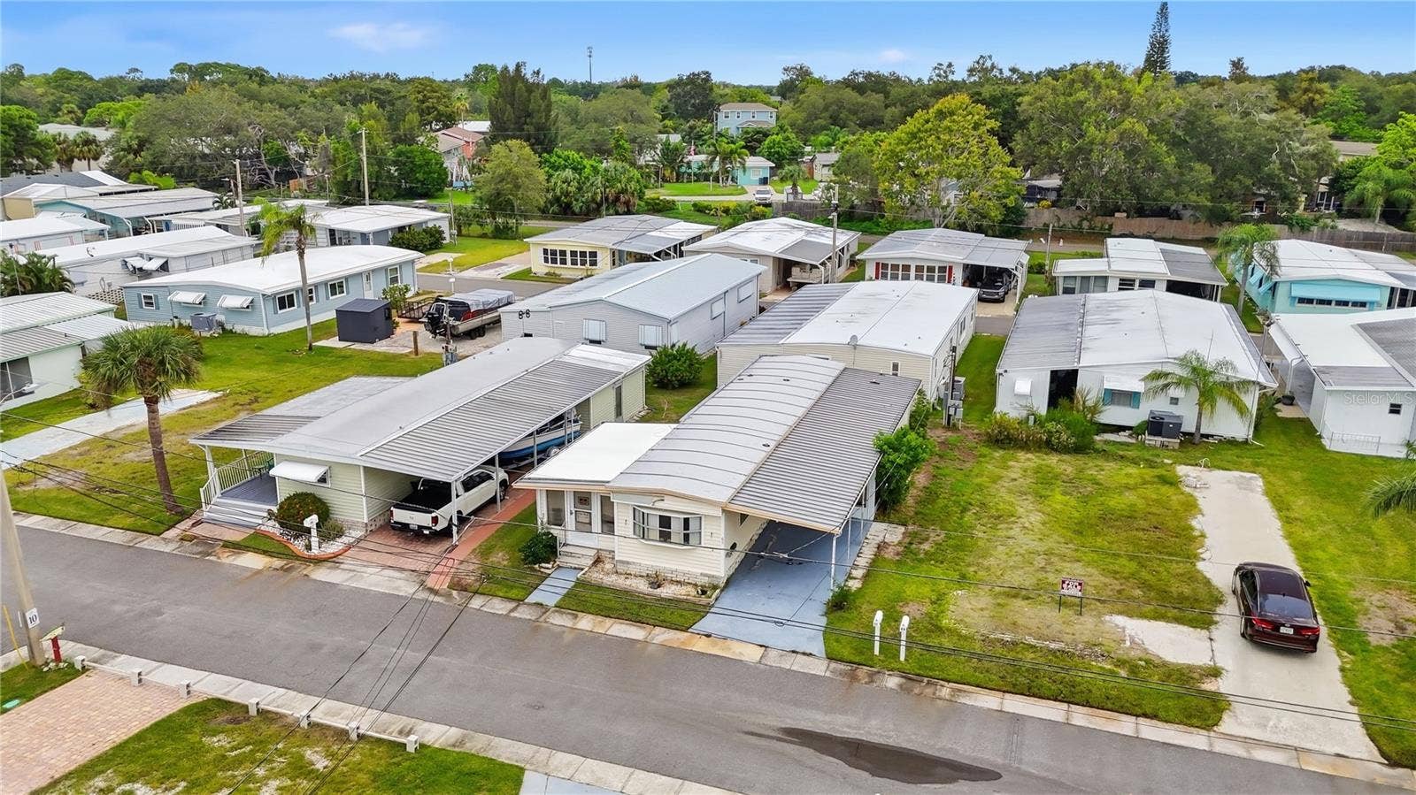 65 SCHOONER DRIVE, #65, Palm Harbor, FL 34683 Arial view of mobile home