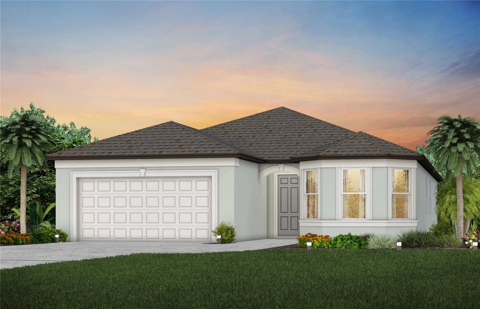 5607 SYMPHONY SPRINGS TERRACE, Parrish, FL 34219 Exterior Rendering, Elevation FM2