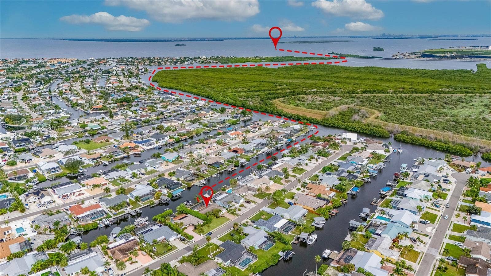 Look At What A short Ride You Have To Tampa Bay! Again, We Locals Call Something Like This "A One Beer Out!"