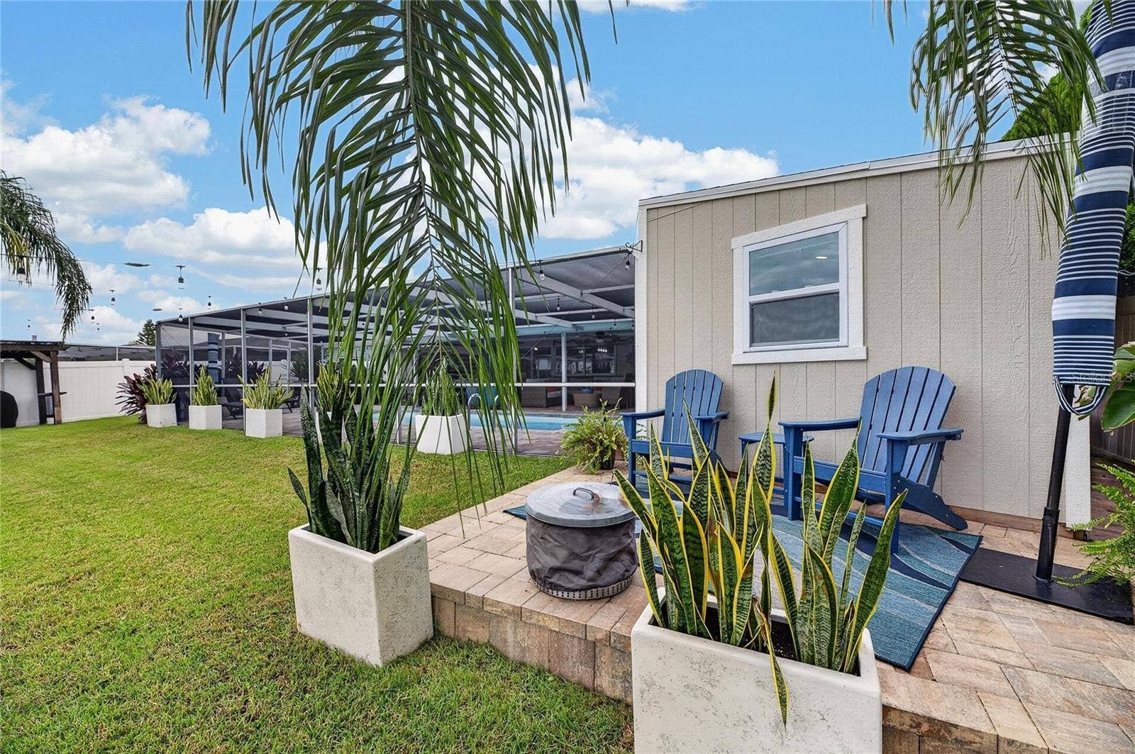 "Open Air" Patio #2, To The Rear Of The Detached Office. Sit & Watch The Boaters Go By! Or Maybe Catch A Sunset Here/!!